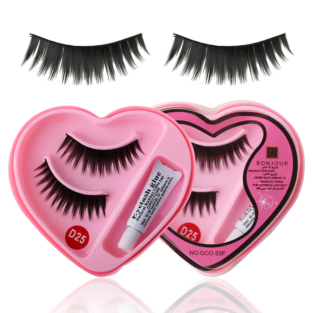2Pairs-Set-Hot-Sale-Soft-Natural-Black-Gorgeous-Charming-Thick-Long-False-Eyelashes-Eyelashes-Glue-Beauty
